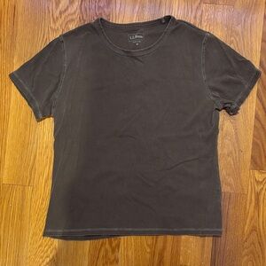 L.L. Bean Brown Short Sleeve